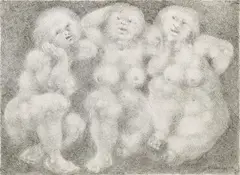 Rudolf Schwaiger, Untitled, 1974, India ink on paper; framed