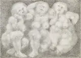 Rudolf Schwaiger, Untitled, 1974, India ink on paper; framed