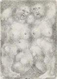 Rudolf Schwaiger, Untitled, 1974, India ink on paper; framed