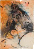 Ernst Len, Untitled, 1983, mixed media on paper; framed