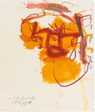 Jürgen Messensee, An meinem Freudentag, 1990, mixed media on paper; framed