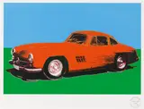 Mercedes 300 SL Gullwing by Andy Warhol, 2007, serigraphy on paper; framed, sold Mar 2022