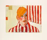 Xenia Hausner, Lola, lithograph, overpainted by hand; unframed