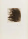 Arnulf Rainer, Untitled (from the portfolio "Sieben Kleine"), 1971-1973, dry point etching on laid paper; framed