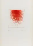 Arnulf Rainer, Untitled (from the portfolio "Sieben Kleine"), 1971-1973, dry point etching on laid paper; framed