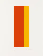 Arnulf Rainer, Proportionsgestaltung V, 2009, coloured screen print; framed