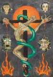 Ernst Nepo, Vision, 1916, tempera on paper on canvas