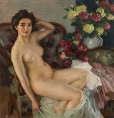 Leo Putz, In the studio, 1903, oil on canvas