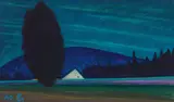 Werner Berg, Sommerabend, 1975, oil on canvas