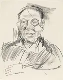 Oskar Kokoschka, Portrait of Mosche Dajan, minister of defence from Israel