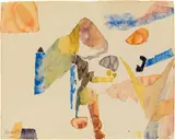 Herbert Boeckl, Landscape composition, 1949, watercolour on paper