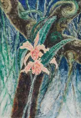 Erwin Dom Osen, Flowers on La Croix de Sud, 1959, oil on canvas