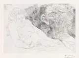 Pablo Picasso, Vieux Peintre et Vieux Modèle, 1969, etching on paper