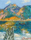 Karl Stark, Hallstatt with Lake Hallstatt