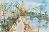 Kurt Moldovan, Sevilla, 1973, watercolour on paper