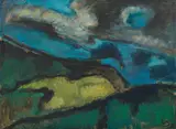 Werner Scholz, Monte Baldo, 1964, oil on hardboard