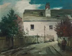Victor Pipal, Beethovenhaus, Eroicagasse, oil on canvas