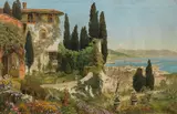 Alois Arnegger, Southern villa with sea view