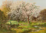 Alois Arnegger, Blooming cottage garden