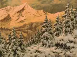 László Neogrády, Sunset over winter scenery