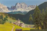 Alois Arnegger, View of the Rosengarten