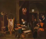 David Teniers the Younger, The sausage kitchen, c. 1700, oil on canvas