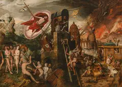 Hieronymus Bosch, Limbus – Christ's descent into the underworld, oil on panel, parqueted