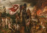 Hieronymus Bosch, Limbus – Christ's descent into the underworld, oil on panel, parqueted