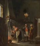 David Teniers the Younger, The kitchen maid, oil on canvas