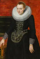 Cornelis de Vos, Portrait of a young woman, 1619, oil on panel, parqueted