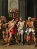 called Cavalier d'Arpino Giuseppe Cesari, Flagellation of Christ, oil on panel