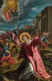 Saint Stephen by called Palma il Giovane Jacopo Negretti, oil on canvas, sold Mar 2022