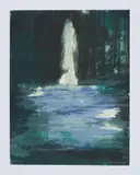 Herbert Brandl, Wasserfall, 2006, Lithografie auf Papier