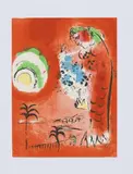 La baie des anges (Engelbucht) by Marc Chagall, Farblithografie auf Papier; gerahmt, sold Nov 2021