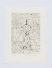 Johann Garber, Donauturm, 1992, Ätzradierung
