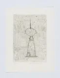 Johann Garber, Donauturm, 1992, Ätzradierung