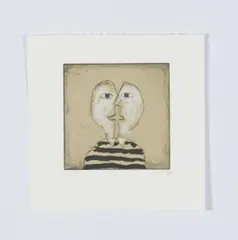 Gerhard Gepp, Dialog, 2000, Kaltnadelradierung auf Papier