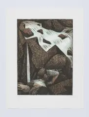 Wolfgang Herzig, Tod der Procris, 2011, Steindruck auf Magnani Büttenpapier (400g/m²)