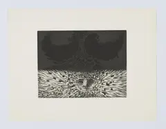Wolfgang Hutter, Hommage à Albert Paris Gütersloh, 1973, Tiefdruck-Radierung