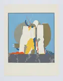Karl Korab, o.T. (Vor blauem Himmel), 1975, Farbsiebdruck auf Papier