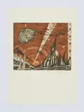Rudolf Kriebaum, Phase 2, 1974, Farbradierung auf Papier