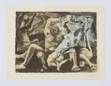 Bacchanale by Pablo Picasso, 1955, Kolorierte Lithografie auf Papier, sold Nov 2021
