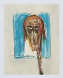 Franz Ringel, Der Philosoph, 2005, Farbradierung auf weichgrundiertem Büttenpapier (Arches)
