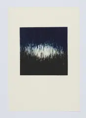 Birgit Sauer, Ikon, 1996, Kaltnadelradierung auf Büttenpapier