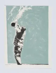 Martin Schnur, Wasser 1, 2010, Steindruck auf Zerkall Büttenpapier (450g/m²)