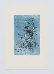 Hans Staudacher, o.T., 1986, Radierung auf Papier
