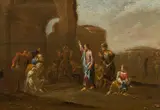 Adriaen Verdoel, Raising Lazarus from the dead, oil on panel