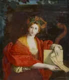 Sibyl by called Domenichino Domenico Zampieri, 1822, oil on alabaster, sold Jul 2021
