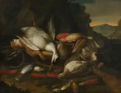 Jan Fyt, Hunting still life, oil on canvas