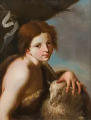 Hubert Maurer, Saint John, oil on canvas